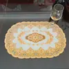 Tapete para Tigela, Tapete para Cinzeiro, Tapete para Bandeja, Jogo Americano Europeu, Tapete Isolante, Decoração para Vaso, Jogo Americano de PVC Estampado a Quente para Copo (Atacado)