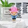 Llavero de Dibujos Animados One Piece Muñeco Colgante Pequeño pvc One Piece Luffy Muñeco Llavero Llavero para Coche