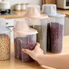 Caixa de Armazenamento de Grãos, Recipiente Selado de Grau Alimentício, Caixa de Armazenamento de Plástico, Recipiente Selado para Armazenamento de Ração de Gato