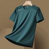 Camiseta de Seda Helada para Hombre y Mujer Talla Extra K Pino Deportes Exterior Puntada Waistle Inserción de Color Camiseta Corta de Pareja Compra Grupal Manga Corta Ropa de Trabajo