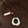 Estilo coreano, estética "old money", colar com pingente versátil, nova coleção 2026, corrente para clavícula, design único, joias femininas, atacado
