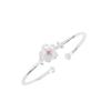 Pulseira Sakura Feminina Estilo Coreano Estilo Floresta Personalidade Pequena Fresca Artística Flor Rosa Pulseira Aberta Pulseira