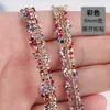 Tiras Autoadesivas de Strass DIY Peel-And-Stick Corrente de Garra Tiras de Strass de Resina Adesivo Dupla Face Tiras de Strass com Adesivo no Verso Acessórios para Joias