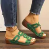 Sudeste Asiático Comercio Exterior Nuevo Estilo Suela Gruesa Hebilla Hueca Sandalias de Playa de Una Tira Talla Grande para Mujer Tacón de Cuña Ligero eBay