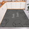 Alfombrilla de Piso Grande para Cocina Fácil de Cuidar a Prueba de Aceite Sin Lavado Impermeable Cubierta Completa Alfombrilla de Piso de PVC Fregable Alfombrilla Antideslizante