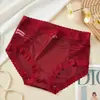 9081 Ropa Interior Transpirable para Mujer Sin Costuras Levanta Glúteos Encaje Hueco Empalme de Seda de Hielo Cintura Alta Tallas Grandes Venta Directa del Fabricante