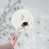Leque de Pintura com Palavra, Leque de Estilo Nacional, Leque de Pintura de Barraca, Leque em Branco, Pacote de Materiais para Leque de Pintura Criativa DIY, Estilo Estilo Nacional