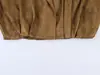 Bzl2026 Abrigo Cruzado de Suede con Textura Estilo Europeo y Americano para Mujer Primavera 82919 Color de la Foto Fuente de Fábrica