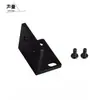 Suporte de canto universal para gabinete de receptor de host de microfone KTV, suporte em L para receptor de microfone, acessório 1U para montagem