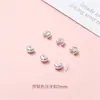 Fecho de dois furos, acessório de fivela crescente com alta retenção de cor, fio de fixação de contas, conector e fecho final para colar e pulseira DIY feitos à mão