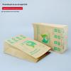 Papel de embalagem marrom para armazenamento de lixo, saco de papel personalizado à prova de óleo para baguete de pão, saco para viagem, saco de embalagem de café