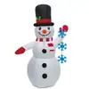 Transfronterizo 1.2 metros Suministros navideños Decoración para patio exterior y jardín Adornos Muñeco de nieve navideño Modelo de aire inflable