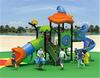 Parque Infantil Slide de plástico Happy Island Combinação Slide Interior e Outdoor Jardim de infância multifuncional Slide grande das crianças