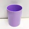 Portabolígrafos Cuadrado Redondo Color Macarrón Caja de Almacenamiento de Escritorio Papelería Cosméticos Artículos de Tocador Almacenamiento Caja de Plástico