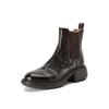 Em Estoque, Envio Imediato, Elástico, Sola Bem Moldada, Fácil de Combinar com Chelsea Boots, Botas Chelsea Femininas Estilo Britânico, Botas de Cano Curto com Salto Grosso