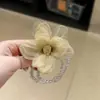 Estilo Coreano Moda Simples Versátil Elástico de Cabelo Durável Não Machuca o Cabelo Elástico de Alta Elasticidade para Rabo de Cavalo Coque Anel de Cabelo Acessórios de Cabelo