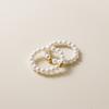 Anillo de cuentas de plata Nalan s925 para mujer, ligero, de lujo, elegante, estilo frío, hecho a mano, con cuentas de oro, J9590