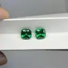 Cristal Verde de Garnet de Alumínio Ítrio Sintético Formato Almofada Oval Gema Cultivada Oval Tsavorita Esmeralda Pedra Solta