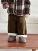 Moletom de Lã com Capuz para Bebê Inverno 2026 Novo Inverno Estilo Coreano Roupas Infantis Roupas Infantis Terno Espesso para Meninos
