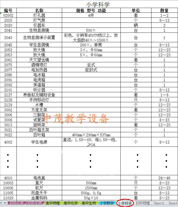 小学科学