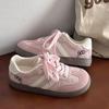 Zapatillas Rosas de Entrenamiento Moral Forrest Gump para Mujer, Lindas y Feas, Nuevo Chic de Primavera Nicho Versión Coreana, Zapatos Blancos Deportivos Estudiantiles de Punta Redonda