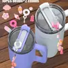 Accesorios para la Copa Stanley Transfronterizos de Amazon Oso Flor Dibujos Animados Lindos Cadena de Champiñón Amor Accesorios Traje