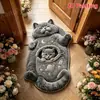 Alfombra de imitación cachemira con forma de alien de dibujos animados transfronteriza, tapete refrescante para dormitorio, alfombra de mesita de noche, alfombra decorativa para sala de estar, felpudo para entrada
