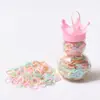 Bandas de Goma Desechables de Venta Caliente, Biberones Pequeños Lindos, Elásticos de Cabello Coloridos Fuertes de Tira para Niños Estilo Coreano Venta al por Mayor