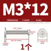 Tornillos de Cabeza Plana Delgada niquelados, de Forma Delgada, de Borde Delgado, Cabeza Plana Grande, Cabeza Plana Negra, Tornillos Phillips, Cabeza Plana M2M3M4M5M6