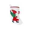 Meias de Natal com Tema de Musgo Transfronteiriças para Idosos Sacos de Doces Pingente de Árvore de Natal Sacos de Presente Meias de Decoração para Festa de Feriado Infantil