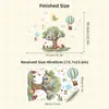 Br1113H Casa del Árbol de Dibujos Animados Animales de Circo Lindos Globo Aerostático Pegatina de Pared Autoadhesiva Pegatina Decorativa para Habitación Infantil