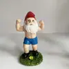 Gnomo de peso para levantamento de peso e fitness ao ar livre, pátio, gramado, terraço, decoração de estátua de gnomo para interiores