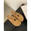 Mules de Estilo Birkenstock con Suela Gruesa para Mujer, Calzado para Exteriores, Cordones Otoño 2024, Antideslizantes, Lindos y Originales Tendencia Birkenstock para Mujeres Embarazadas