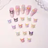 Lindos Accesorios para Manicura de Dibujos Animados Estilo Japonés Sanrio Melody Accesorios para Uñas Desgastables Estéreo de Resina Accesorios Pequeños para DIY