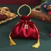 Nueva Bolsa de Dulces de Boda de Mano Bolsa de Tela de Boda con Cordón Bolsa Creativa de Alta Calidad Siente Alegría Caja de Dulces con Cordón Bolsa de Dulces