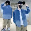 Chaqueta Camisa de Mezclilla para Niños 2026 Nueva Moda Otoñal de Manga Larga para Niños Mayores, Ropa Transfronteriza de Moda