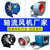 Ventilador axial, ventilador de extracción de bajo ruido, ventilador axial de extracción de humos de incendio para tuberías industriales, ventilación, anticorrosión, ventilador axial a prueba de explosiones