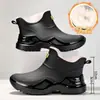 Botas de Lluvia Cortas para Hombre Zapatos de Goma Zapatos para el Agua 2026 Impermeables Antideslizantes Resistentes al Desgaste Pesca Repartidor Ciclista Trabajo al Aire Libre Botas de Lluvia