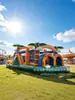 Castillo Hinchable Combinado con Tobogán para Exteriores Infantil, Casa de Juegos de PVC Engrosado, Juguete de Parque Acuático, Piscina de Agua, Tobogán de Agua