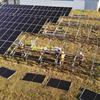 Sistema de suporte solar de aterramento anticorrosão de zinco alumínio magnésio suporte de estaca de aterramento espiral estrutura de suporte de painel de aterramento