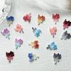 Nova bicolor gradiente de gelo bianhua pregos simulação de joias tridimensionais flor acessórios para unhas joias de unhas