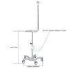 Carrito para Ventilador Weiyue, Altura Ajustable, Estable, con Cesta de Almacenamiento y Soporte para Infusión, Carrito de Equipo Médico