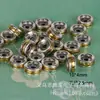 Contas Espaçadoras Coloridas em Splicing Dourado + Prata, Contas Budistas, Contas Espaçadoras em Splicing Dourado e Prata, Contas de Roda Acessórios para Joias