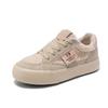 2023 nuevos zapatos de pan de lana de cordero de nicho, zapatos de plataforma cálidos forrados de vellón, zapatos de algodón chic nuevos de invierno para mujer con punta redonda