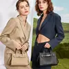 Bolso de Mano de Cuero Genuino Nuevo de Lujo Ligero para Mujer 2026 Bolso Kelly Vintage Bolso de Hombro de Piel de Vaca de Primera Capa Bolso Cruzado
