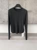 Suéter Coreano Redondo 6up para Mujer Otoño Temprano 2025 Guangzhou 13 Líneas Nuevo Normcore Capa Base para Usar Solo Versátil 50111