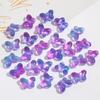 Colgante de mariposa con degradado de jade de imitación de vidrio, cuentas sueltas blancas, pulsera, collar, horquilla, cuentas de vidrio, accesorios de joyería al por mayor