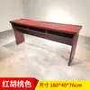 Mesa de conferencias mesa larga tira de entrenamiento roja mesa de 1,2 metros de largo para tres personas combinación de mesa y silla para auditorio escolar sala de reuniones