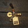 Latão Doze Signos do Zodíaco tesouro da sorte atividade ábaco dourado cinco Imperadores dinheiro cabaça chaveiro pingente pingente