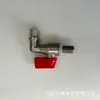 Grifo para barril de vino Pico de botella de vidrio Accesorios de barril de vino de madera Tarro de vino Válvula de tarro de vino Herramientas de barril de vino de madera
